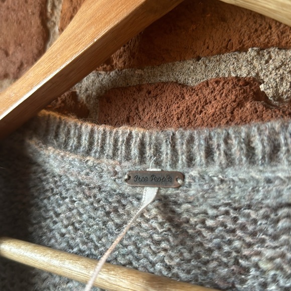 Women’s Free People Faux Wrap Sweater Medium - Picture 2 of 4